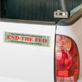 De Fed-Bumpersticker beëindigen Bumpersticker (Op Truck)