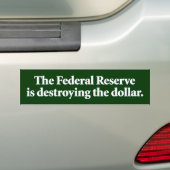 De Federal Reserve Bumpersticker (Op auto)