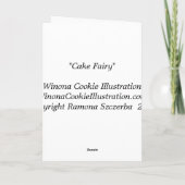 De Fee van de cake Kaart (Achterkant)