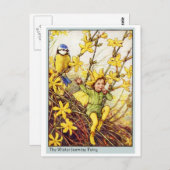 De Fee van de Jasmijn van de winter Briefkaart (Voorkant / Achterkant)