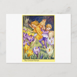 De Fee van de krokus Briefkaart