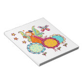 De Fee van de tuin met Bloemen Notitieblok (Schuin)