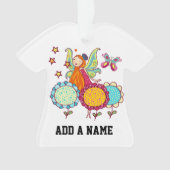 De Fee van de tuin met Bloemen Ornament (voorkant)