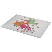 De Fee van de tuin op Paddestoel Snijplank (Hoek)