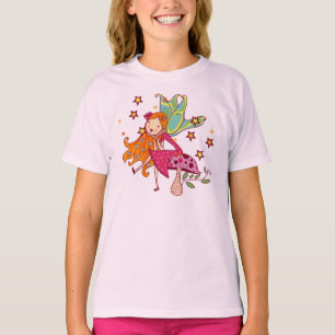 De Fee van de tuin op Paddestoel T-shirt