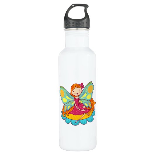 De Fee van de tuin Waterfles (Voorkant)