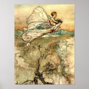 De feeën van Arthur Rackham in vlucht Poster