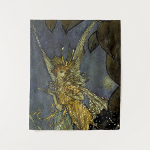 “De feeënkoningin” door Edmund Dulac Wandkleed