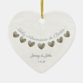 de feestdag in de bodas keramisch ornament