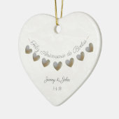 de feestdag in de bodas keramisch ornament (Links)