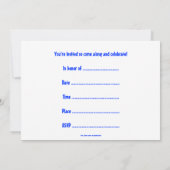 De feestdag met fiets kaart (Achterkant)