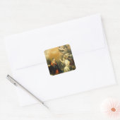 De feestdag vierkante sticker (Envelop)