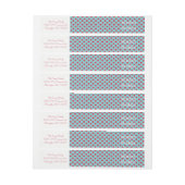 De feestdag wint envelop adresomslag rond etiket (Vel)