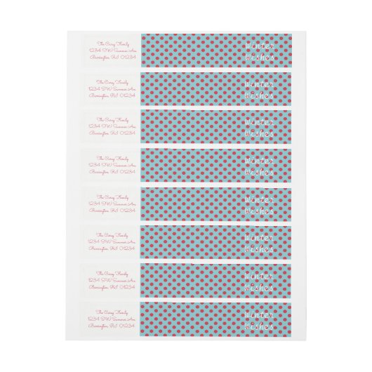 De feestdag wint envelop adresomslag rond etiket (Vel)