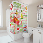 De feestdagen douchegordijn (In situ)