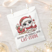 De Feestdagen sleuren met Catitude Bedankzakje (Geknipt)