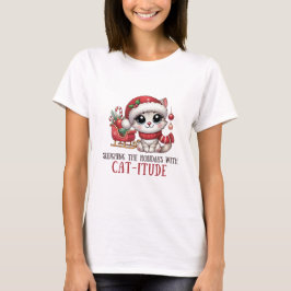 De Feestdagen sleuren met Catitude T-shirt