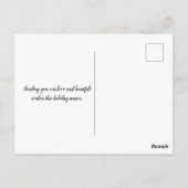 De Feestdagen Snowman vieren Briefkaart (Achterkant)