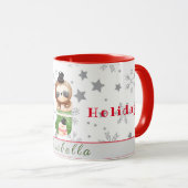 De Feestdagen van de groeven passen Tekst en Naam Mok (Voorkant rechts)