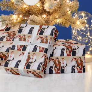 De feestelijke dames van art deco retro vintage cadeaupapier