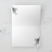 De feestelijke kerst van Greyhound Kaart (Binnen)