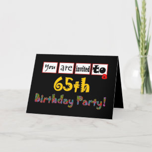 De feestelijke & Kleurrijke 65ste Uitnodiging van