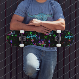 De feestelijke levendige kerstsfeer van SlipperyJo Skateboard