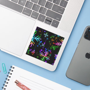 De feestelijke levendige kerstsfeer van SlipperyJo Sticker
