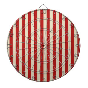 De feestelijke Retro Vintage Verticale Strepen van Dartbord