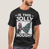 De feestelijke winterkerstboom is deze alleen geno t-shirt (Voorkant)