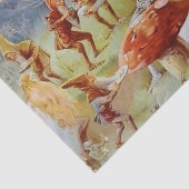 "De feesten" - feilkunst door E. S Hardy Tissuepapier (Detail)