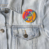 De feestpaarden - ronde button 5,7 cm (In situ)