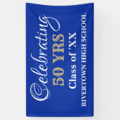 De feesttijd. DOUANE-klasse reünie banner (Verticaal)