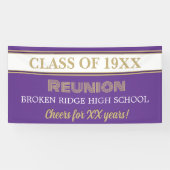 De feesttijd. Klasse Reunion Banner (Horizontaal)