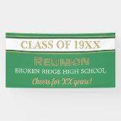 De feesttijd. Klasse Reunion Banner (Horizontaal)