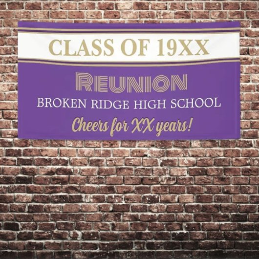 De feesttijd. Klasse Reunion Banner