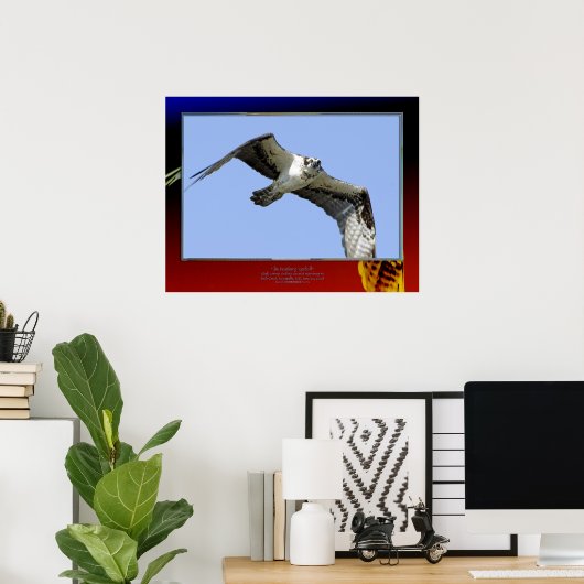 de feethery Eyeball Poster (Thuiskantoor)