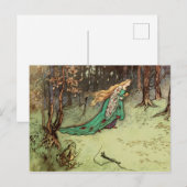 De  feiale kikkerprinses van de Princess Briefkaart (Voorkant / Achterkant)