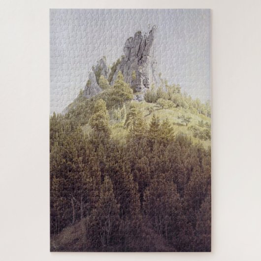 De Feldstein bij Rathen – Caspar David Friedrich Legpuzzel (Verticaal)