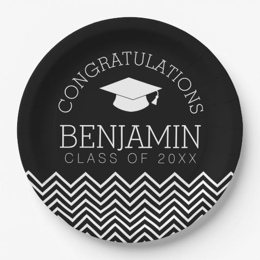 De felicitaties Afstuderen Afstuderen KUNNEN KLEUR Papieren Bordje (Voorkant)