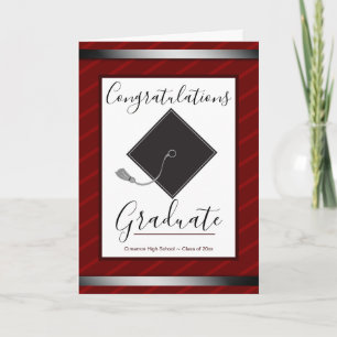 De felicitaties Afstuderen Mortarboard en Manuscri Kaart