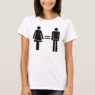 De feministische Vrouwen zijn Gelijk aan Man T-shirt