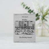 De Fencing School Briefkaart (Staand voorkant)