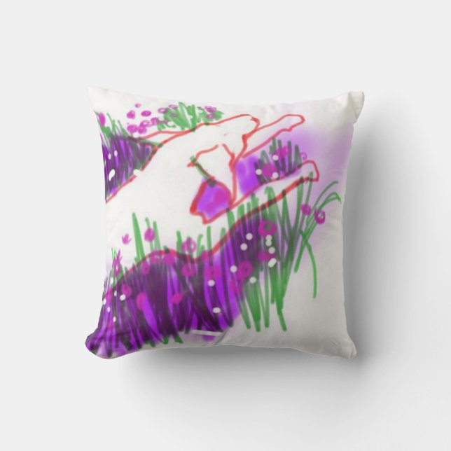 De Fergus Chocolate Lab Pillow Kussen (Voorkant)