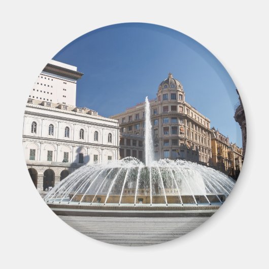 De Ferrari Square, Genua, Italië Magneet (Voorkant)