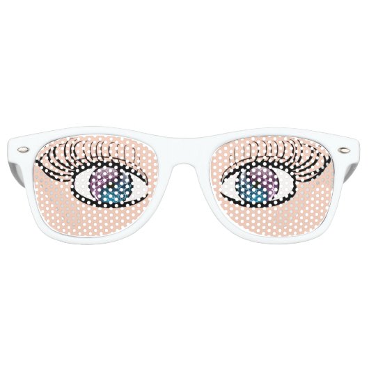 De Fête Retro Lunettes avec Yin et Yang Eyeballs (Devant)