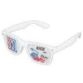 De Fête Retro Lunettes BCD Kick 'Em Out (Angulaire)