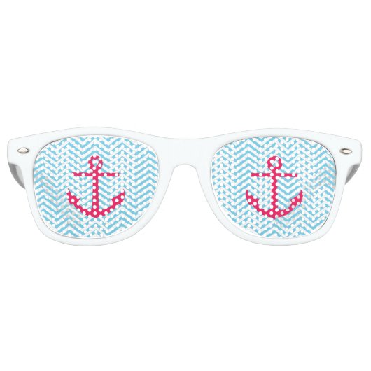 De Fête Retro Lunettes d'Ancre cardiaque (Devant)