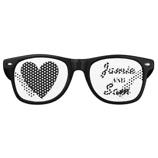 De Fête Retro Lunettes mariage (Devant)