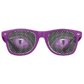 De Fête Retro Lunettes oculaires violettes (Devant)